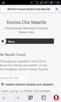 KAMA UMETEMBELEA KISIMA KWA OPERA MINI UNAPATA KITU KAMA HIKI